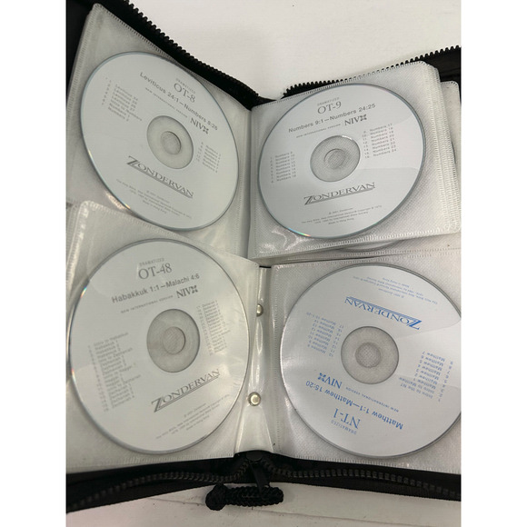 Zondervan Audio Bible NIV Study CD Set Dramatized Audio W/ Case (Missing 2) - Picture 1 of 6